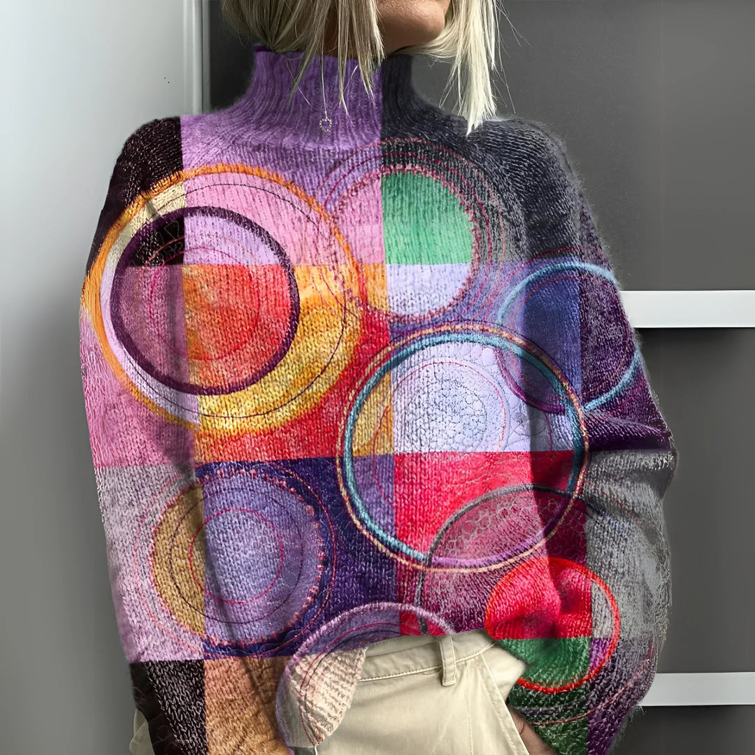 Karlotta | Fed Geometrisk Striktrøje