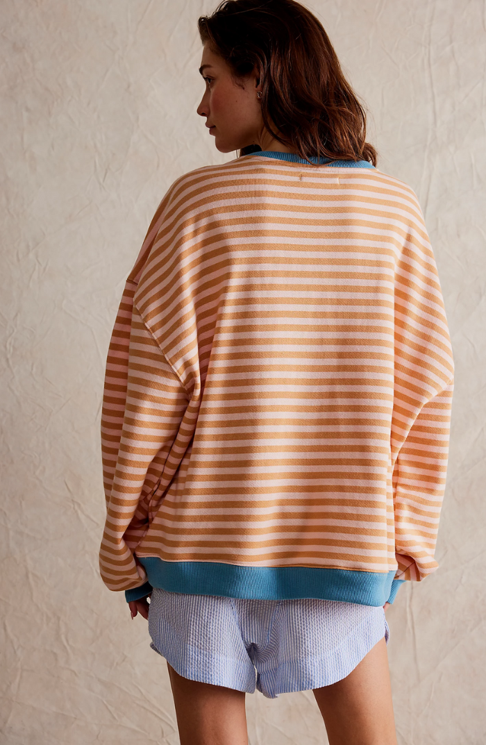 LENA™ Oversized stribet sweater - Elle Copenhagen