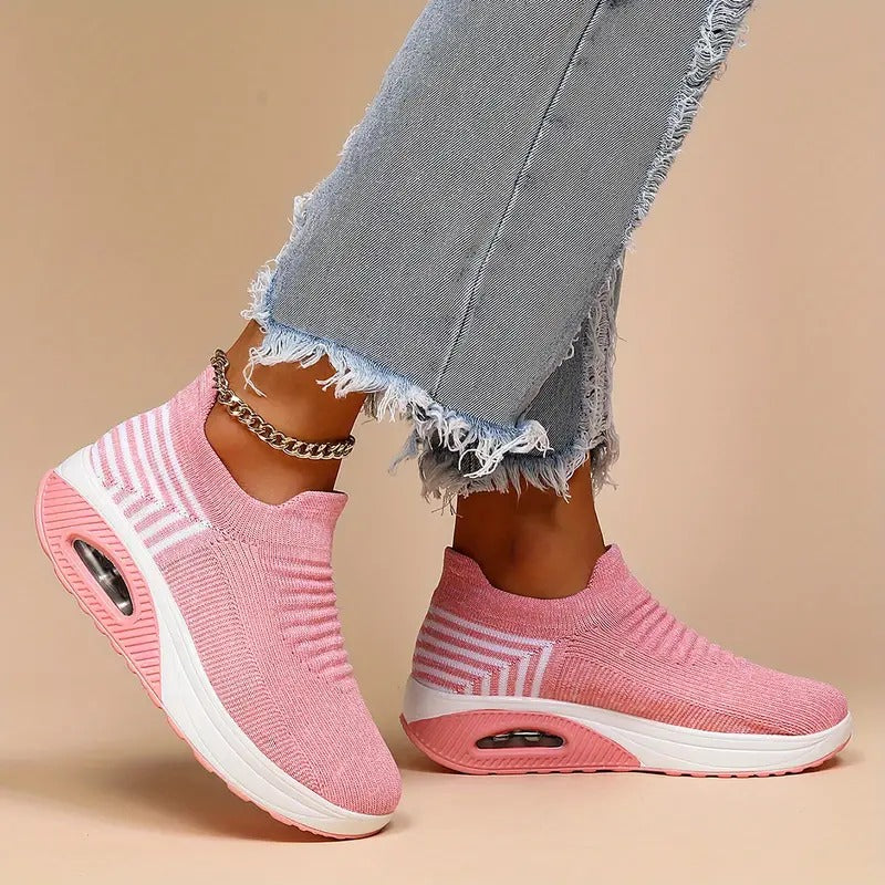 Gitte | Stilfulde Slip-On Strikkede Sneakers