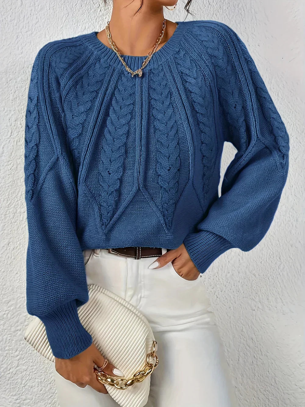 Emilie™ - Casual Elegant Kabelstrik Sweater