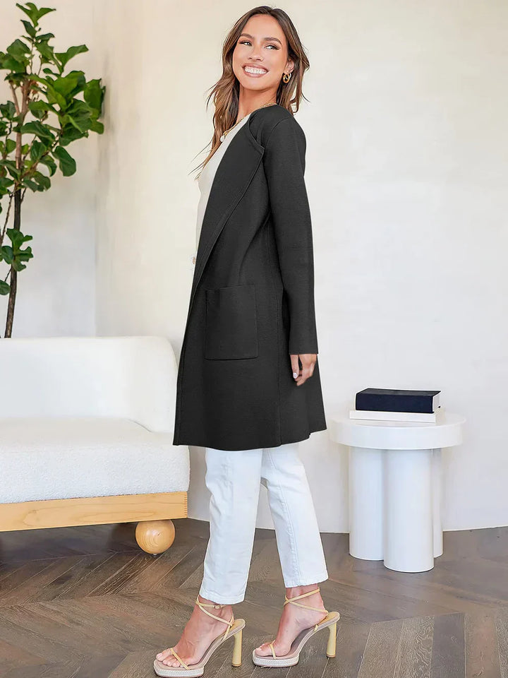 Elfriede | Elegant og Sofistikeret Lang Frakke
