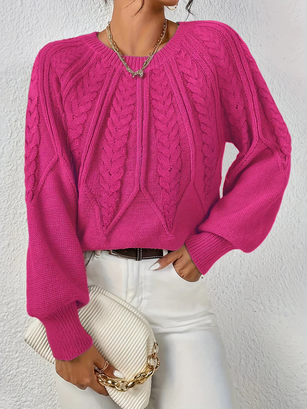 Emilie™ - Casual Elegant Kabelstrik Sweater