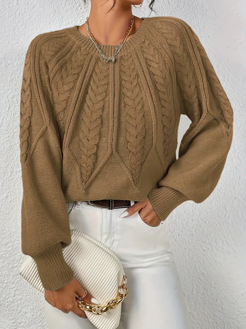 Emilie™ - Casual Elegant Kabelstrik Sweater