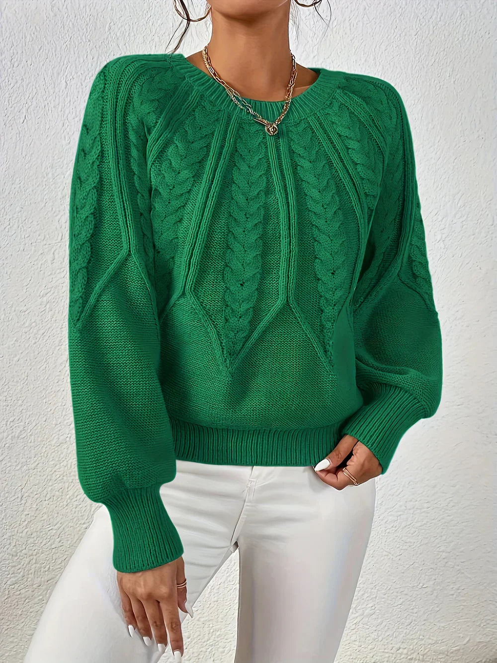 Emilie™ - Casual Elegant Kabelstrik Sweater