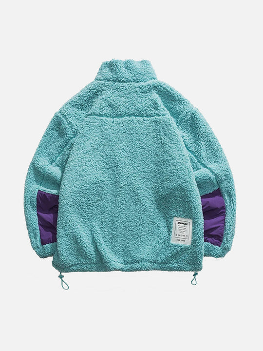 Ellen | Color Block Sherpa Jakke