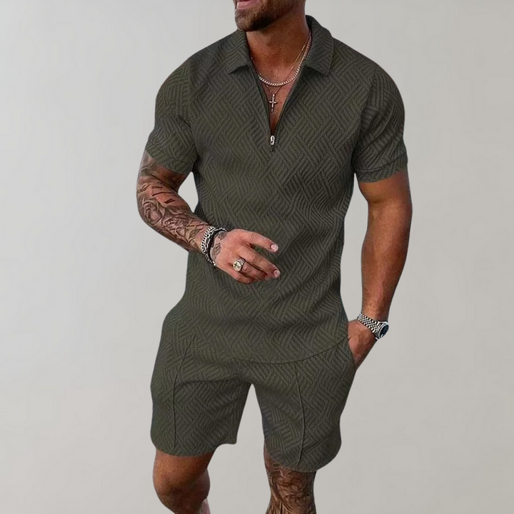 Hemming | Stilfuld Kortærmet Zip Polo Romper