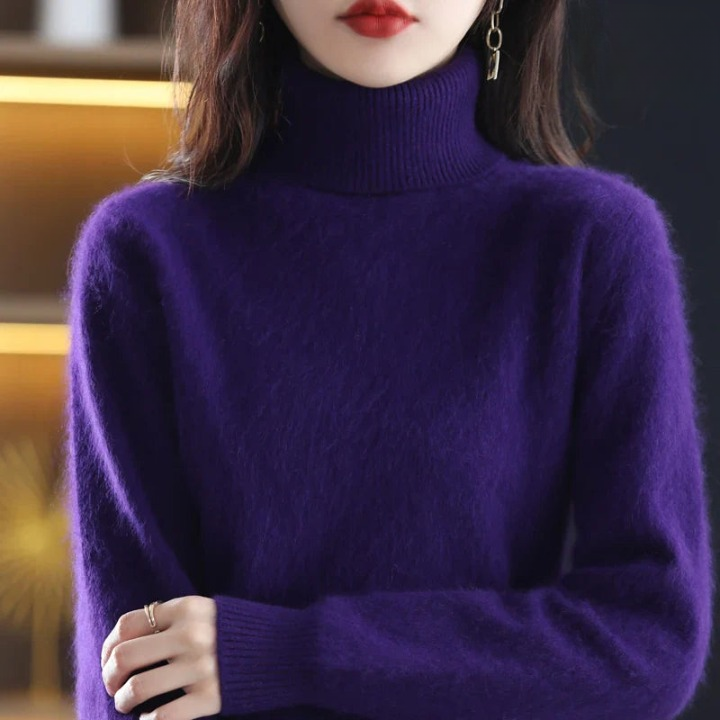 Grethe™ | Stilfuld Rullekrave Sweater