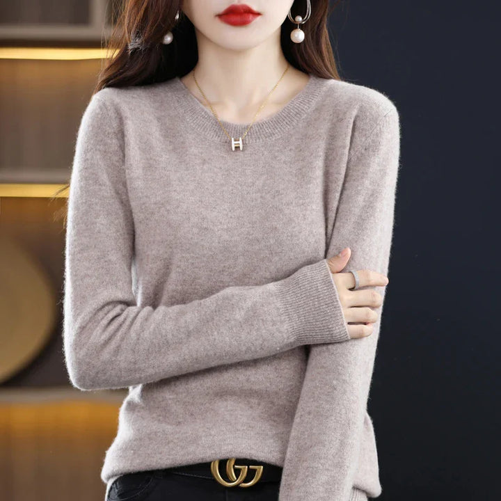 Gitte™ | Stilfuld Blød Lyserød Sweater
