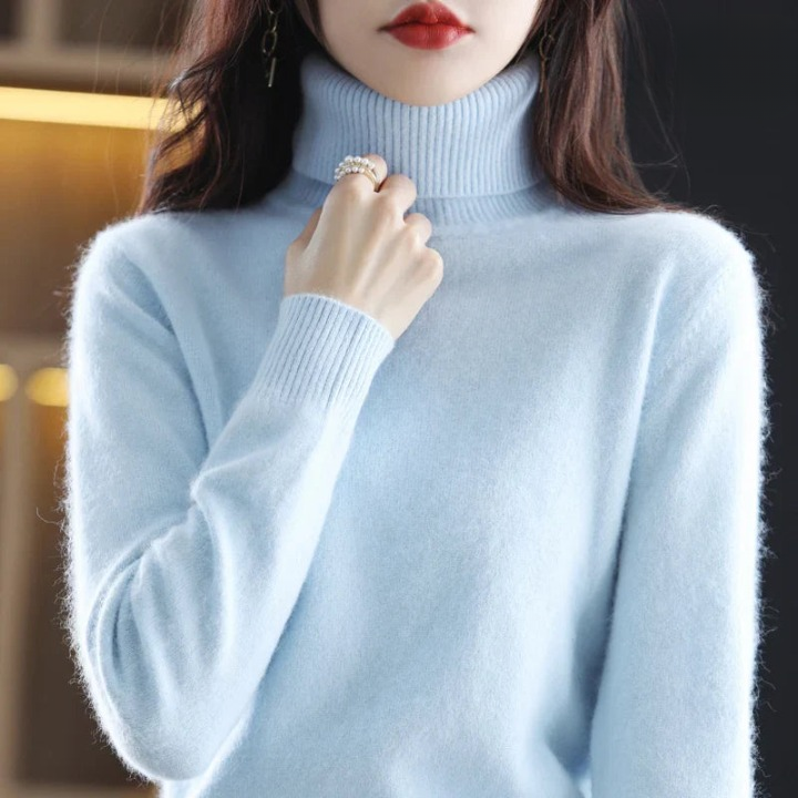 Grethe™ | Stilfuld Rullekrave Sweater