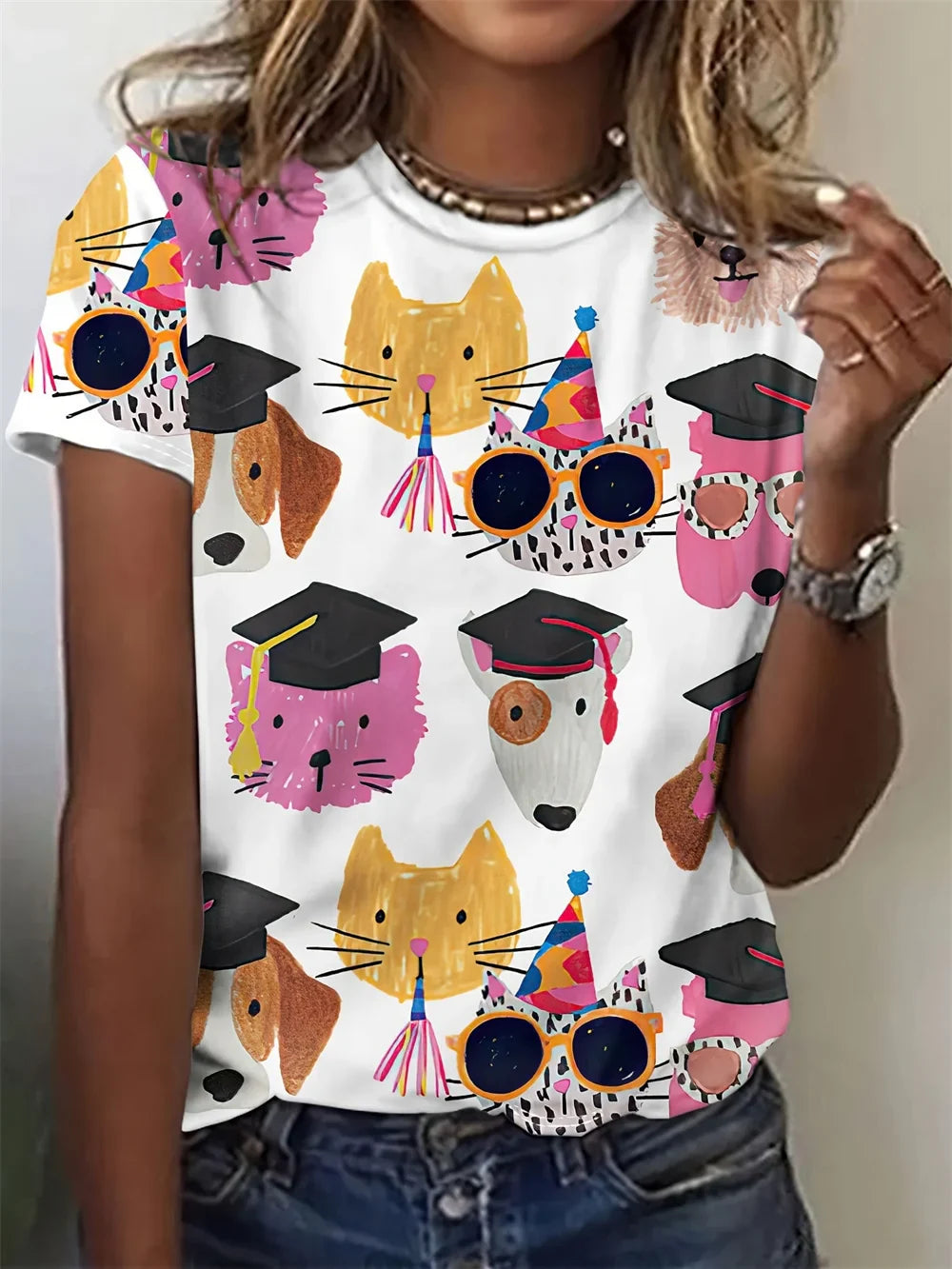 Hanne | Stilfuld T-shirt med Hundemotiv