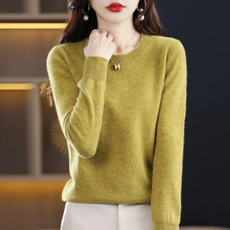 Gitte™ | Stilfuld Blød Lyserød Sweater