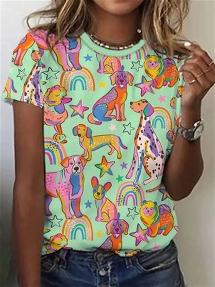 Hanne | Stilfuld T-shirt med Hundemotiv