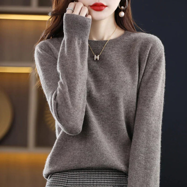 Gitte™ | Stilfuld Blød Lyserød Sweater