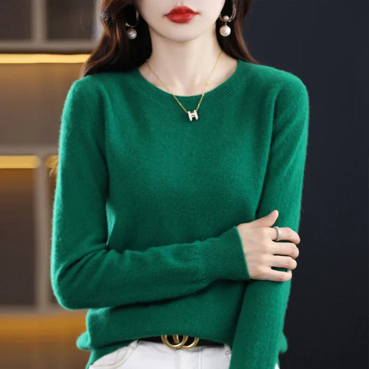 Gitte™ | Stilfuld Blød Lyserød Sweater