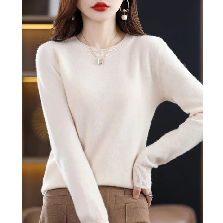Gitte™ | Stilfuld Blød Lyserød Sweater