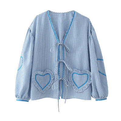 Camille - Retro Heart Blouse - Elle Copenhagen