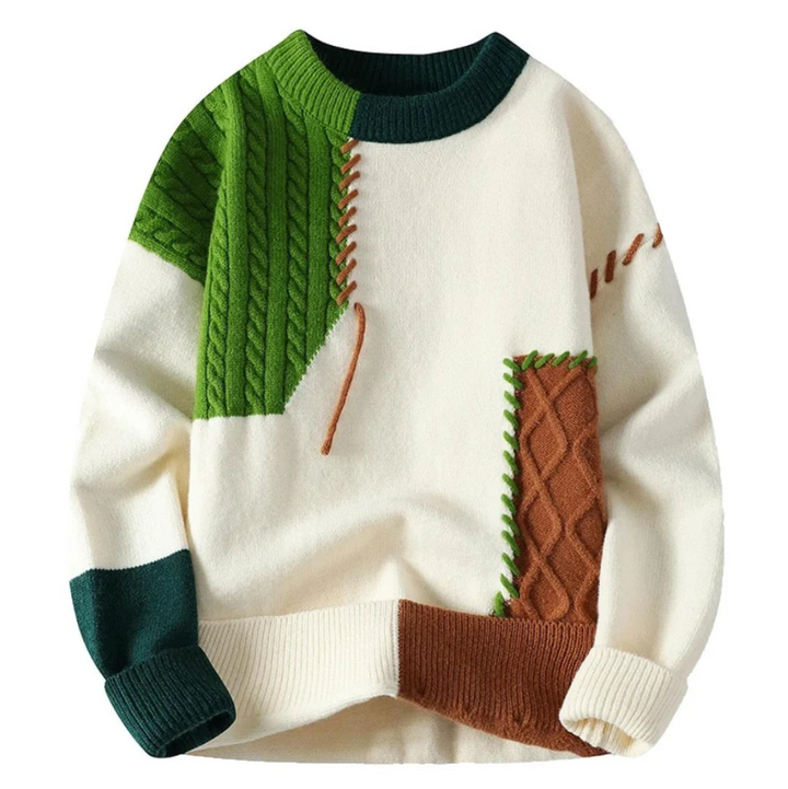 Cozy Patch - Stilfuld Patchwork-Sweater