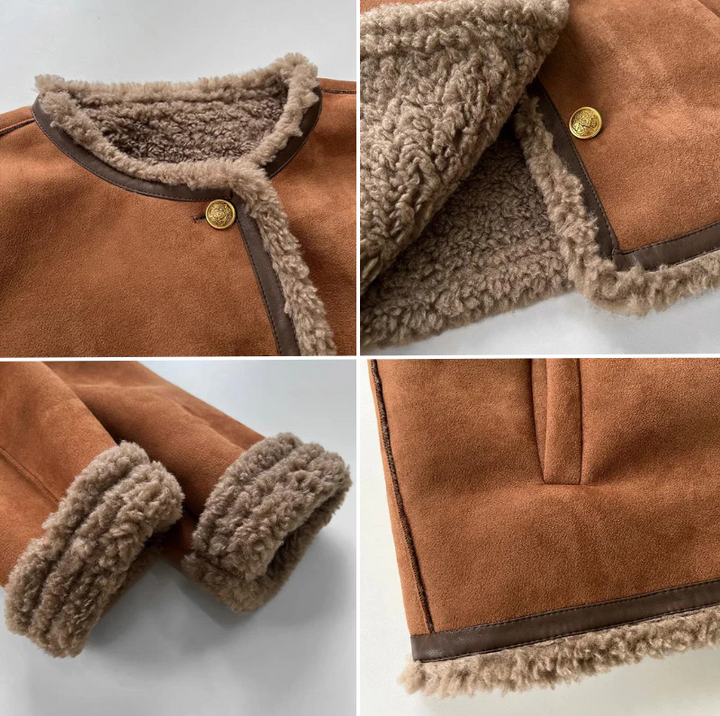Nikita | Hyggelig jakke med knapper i imiteret shearling
