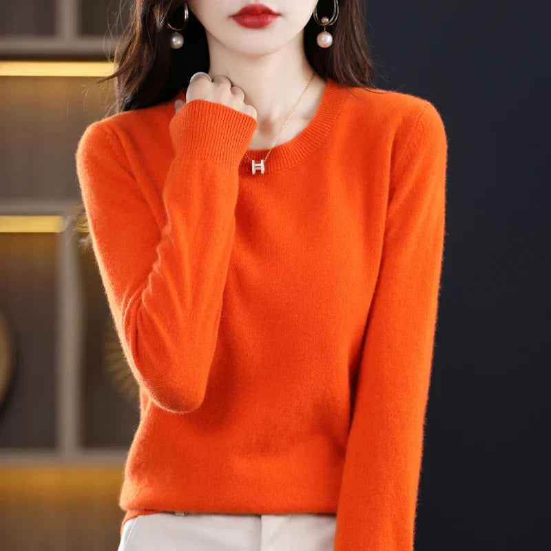Gitte™ | Stilfuld Blød Lyserød Sweater