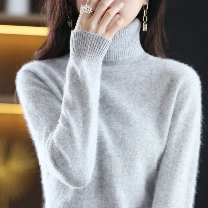 Grethe™ | Stilfuld Rullekrave Sweater