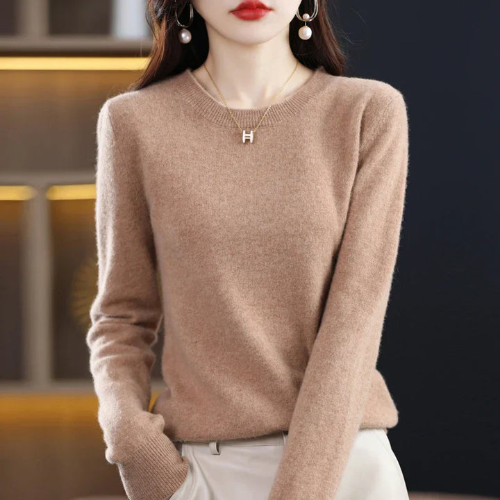 Gitte™ | Stilfuld Blød Lyserød Sweater