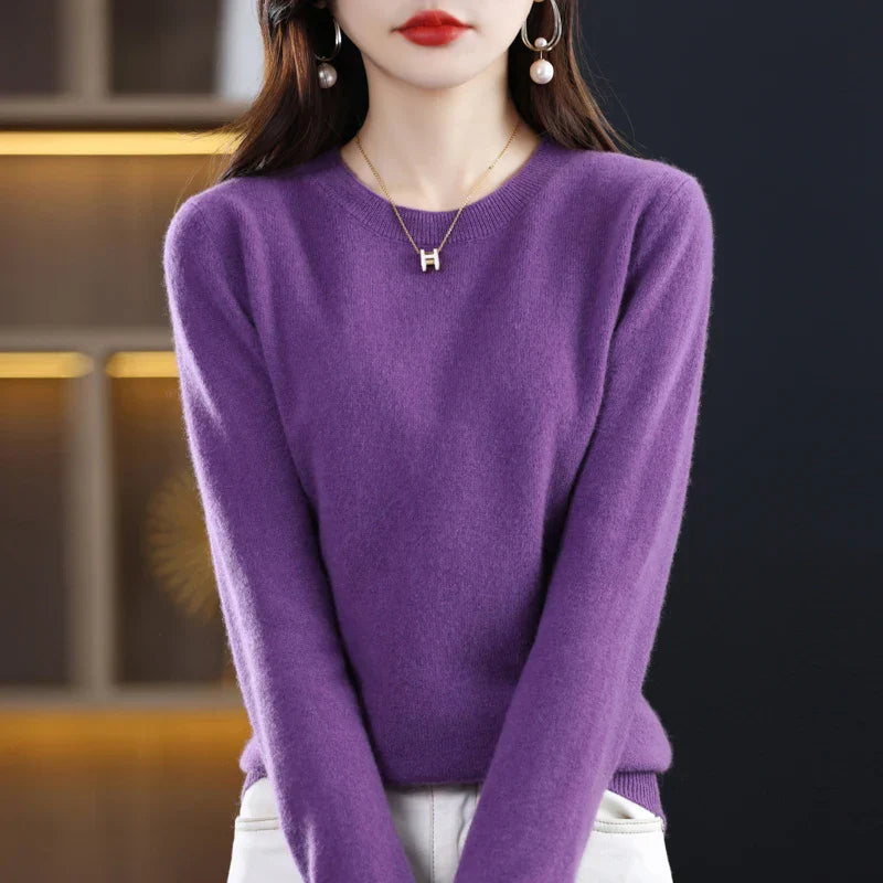 Gitte™ | Stilfuld Blød Lyserød Sweater