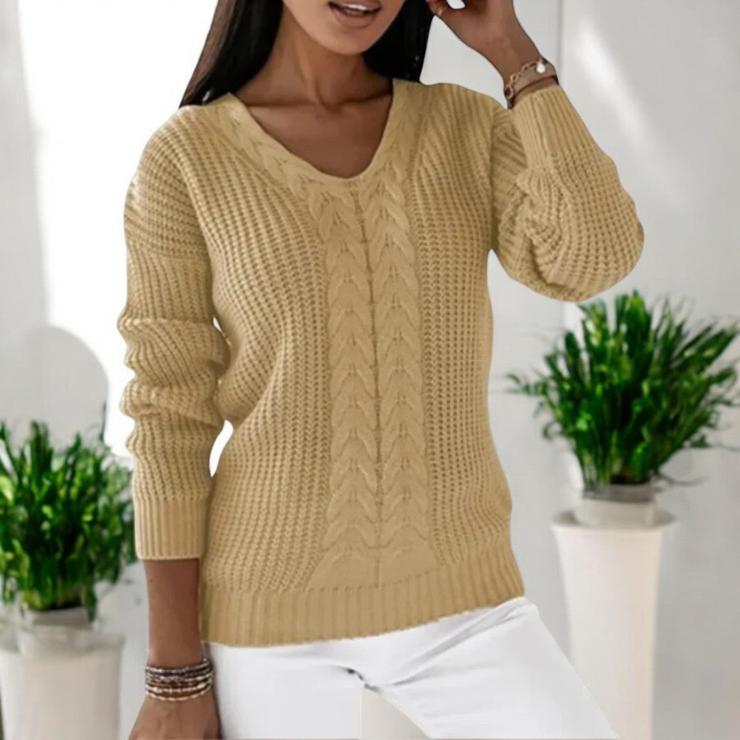 Elin – Klassisk Strikket Sweater