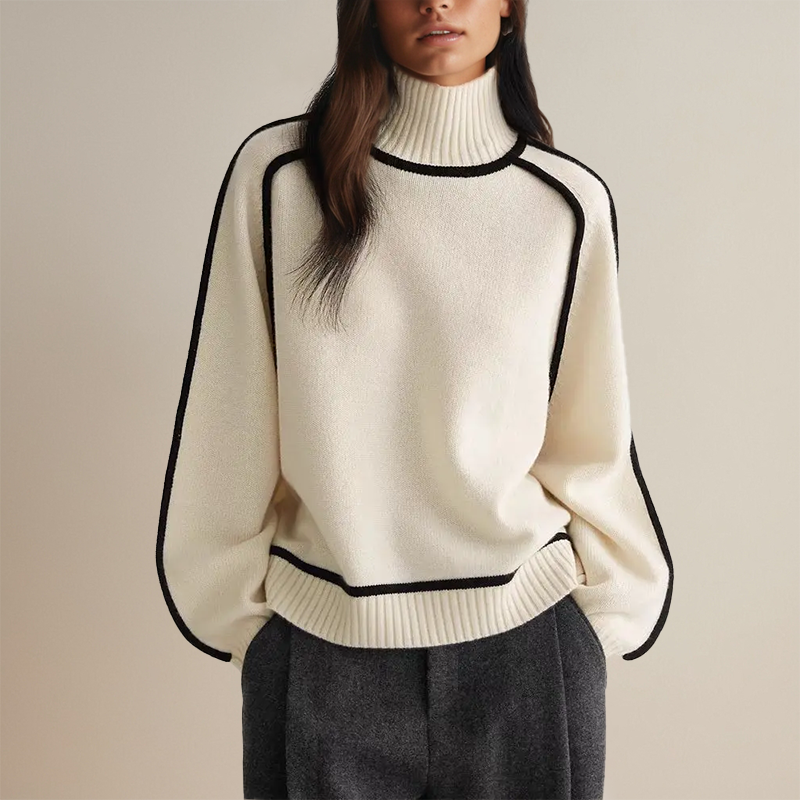 Lina™ - Rullekravesweater - Elle Copenhagen