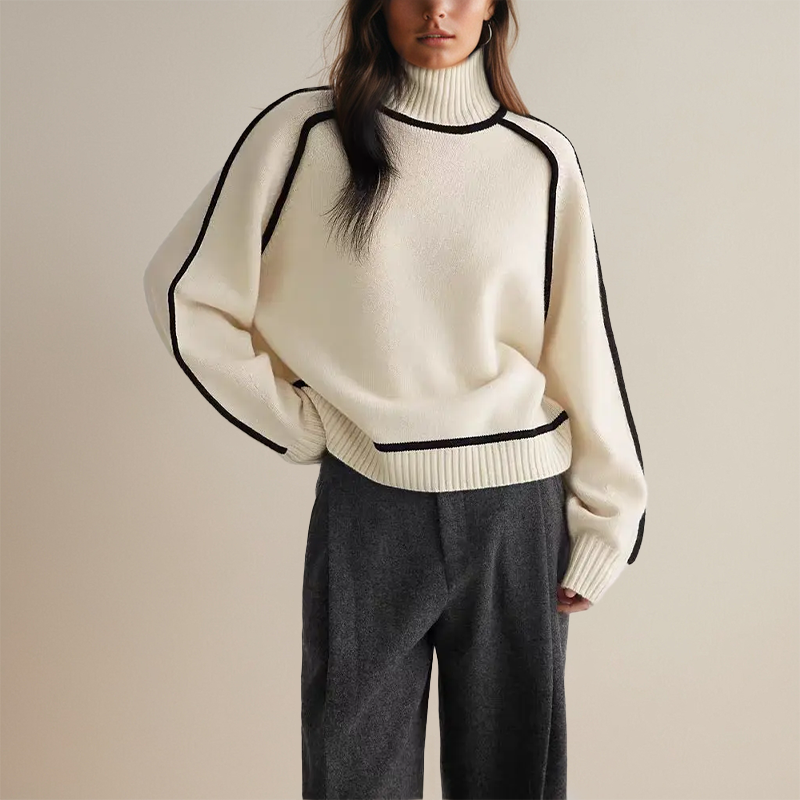 Lina™ - Rullekravesweater - Elle Copenhagen