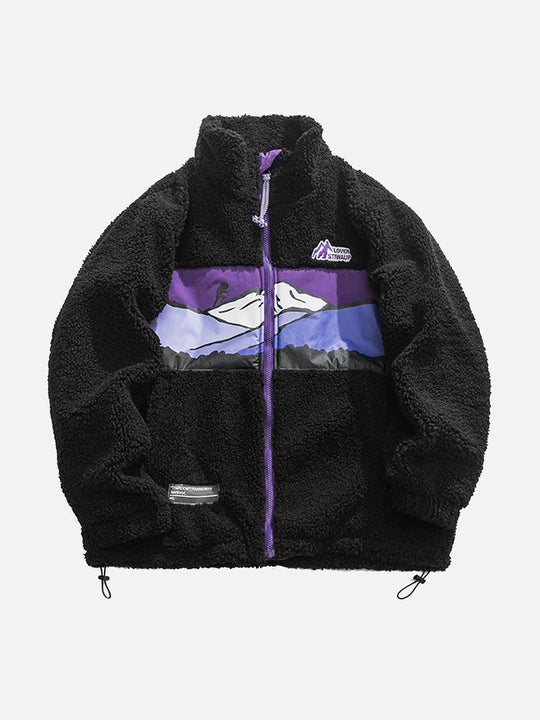 Ellen | Color Block Sherpa Jakke