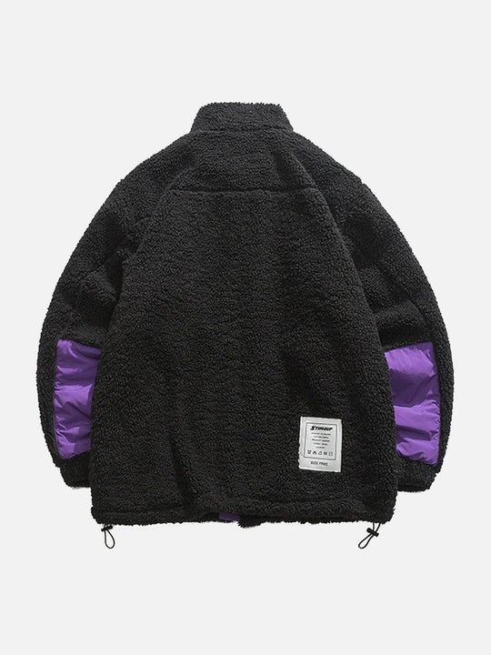 Ellen | Color Block Sherpa Jakke