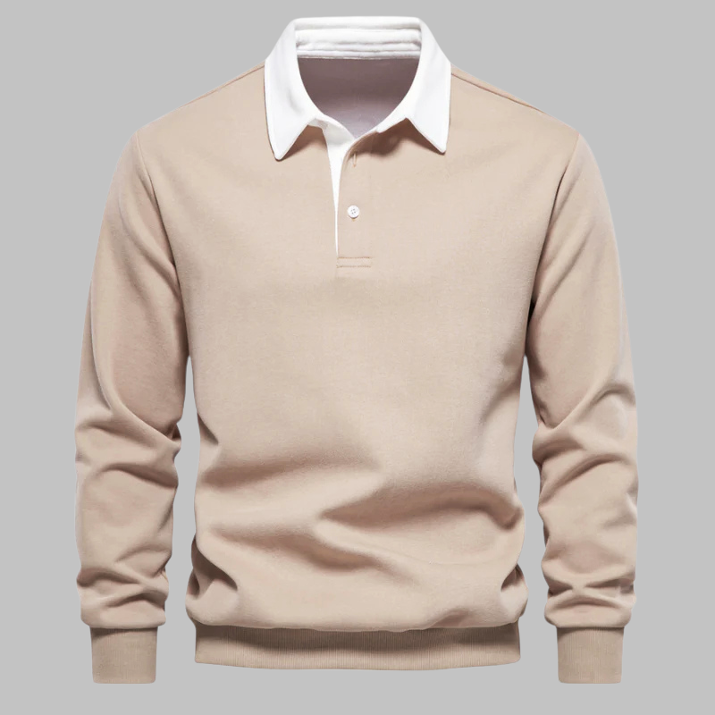 Style™ | Stilfuld afslappet polosweatshirt