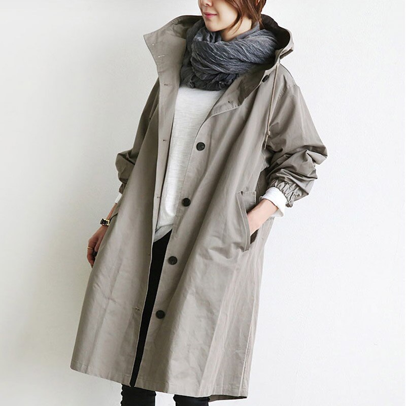 Mandy™ – Elegant og Vandafvisende Trenchcoat - Elle Copenhagen