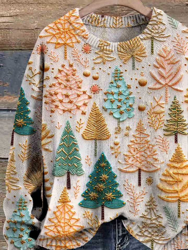 Gunilla | Broderet Juletræstrøje