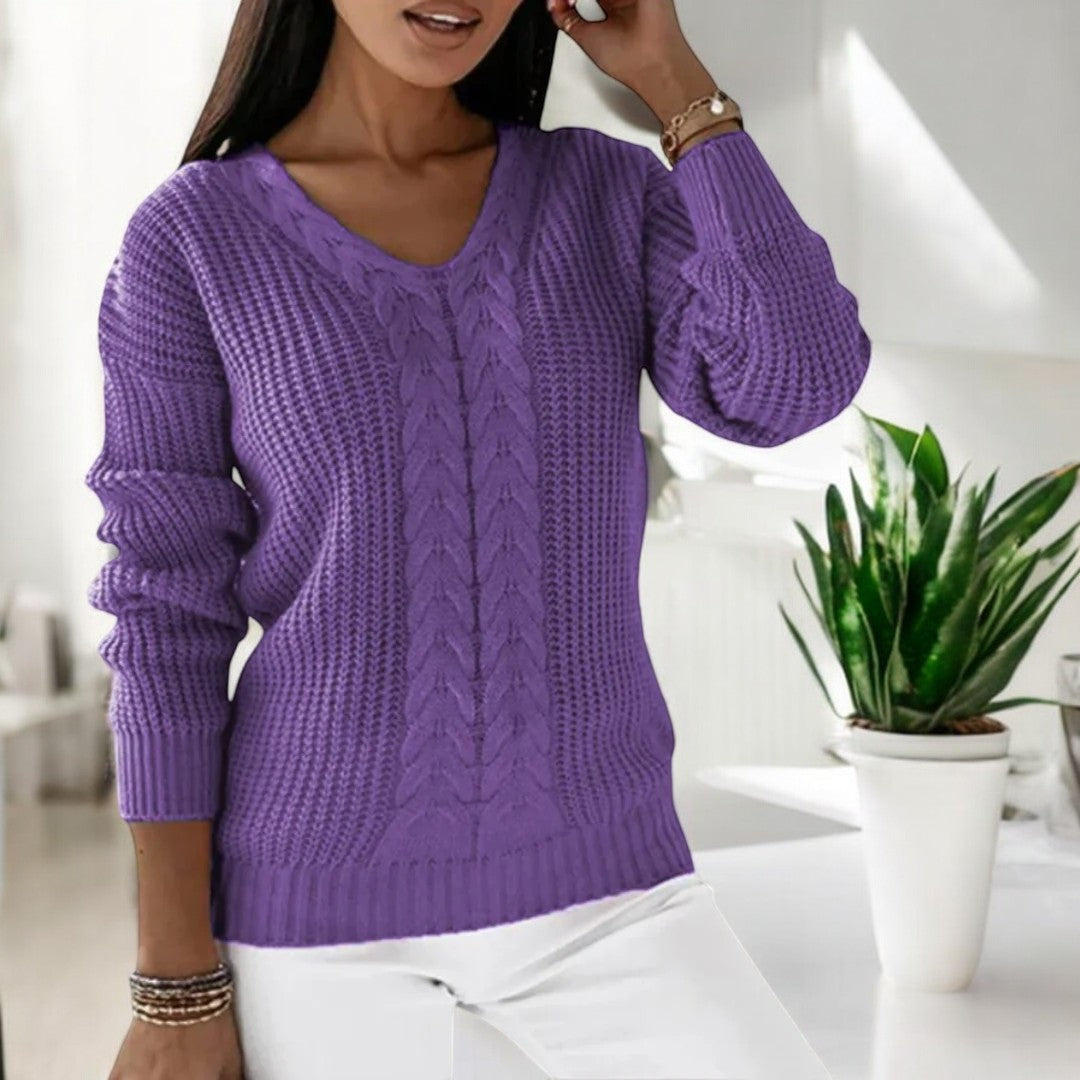 Elin – Klassisk Strikket Sweater