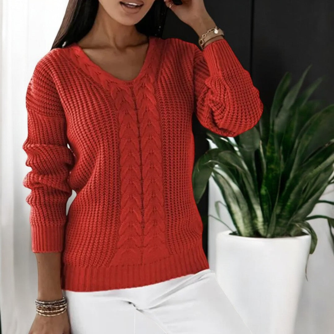 Elin – Klassisk Strikket Sweater