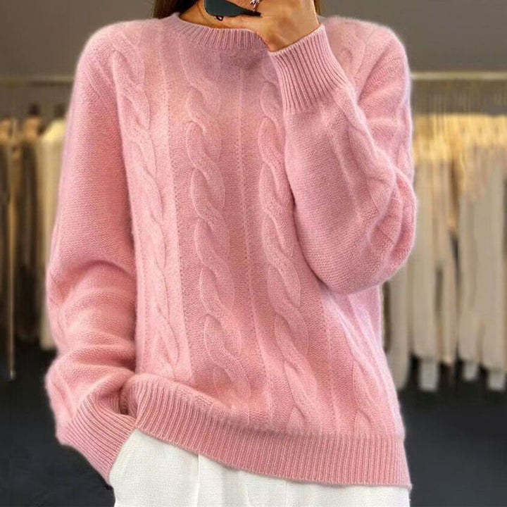 Nathalie™ - Hyggelig strikket sweater