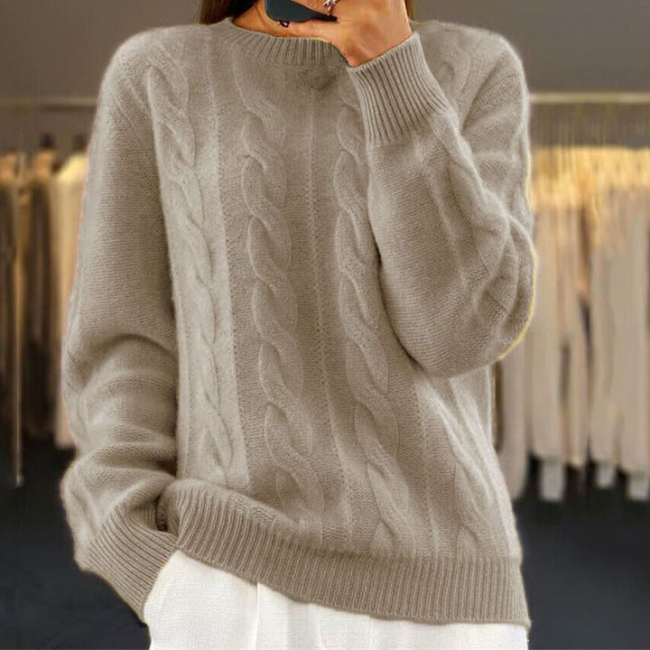 Nathalie™ - Hyggelig strikket sweater