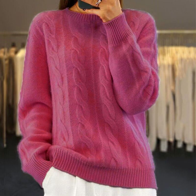 Nathalie™ - Hyggelig strikket sweater