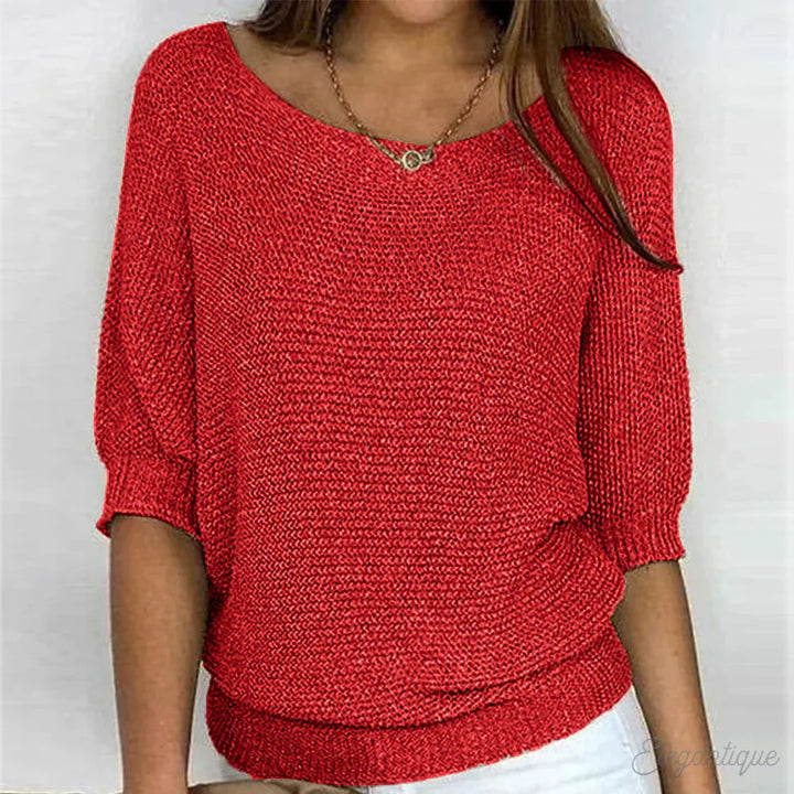 Lucy™ – Elegant Striksweater